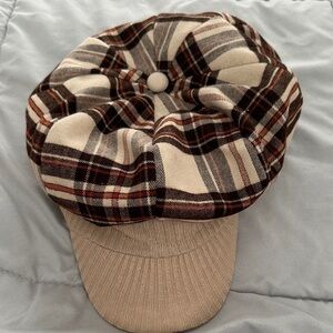 Plaid Newsboy Cap